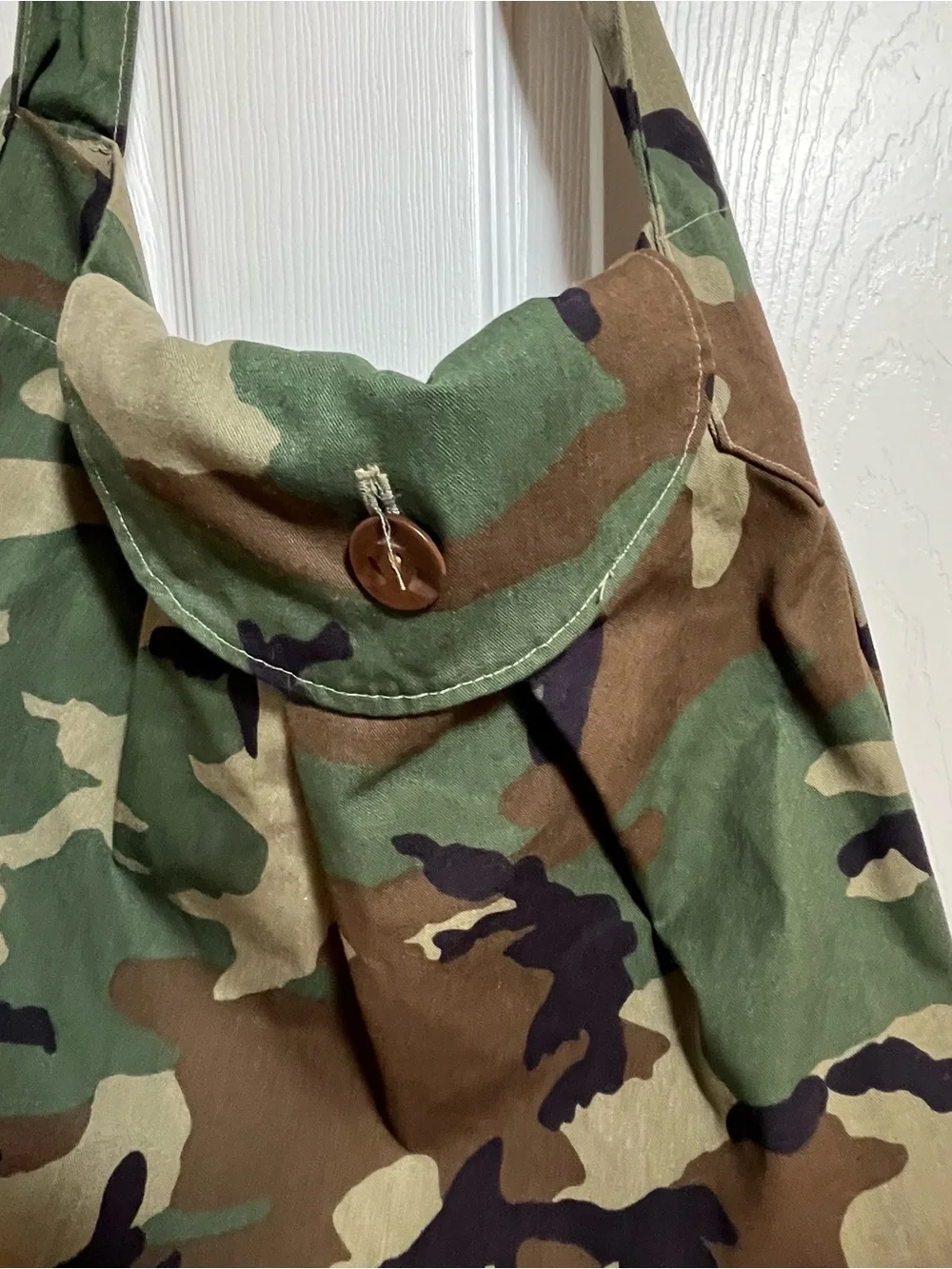 Camouflage Sling Tote Bag - Green Camo